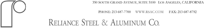 (RELIANCE STEEL LOGO)