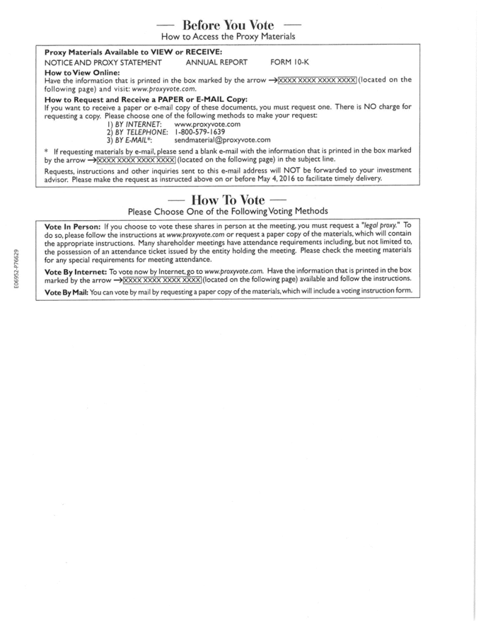 RELIANCE 2016 AM Notice FINAL