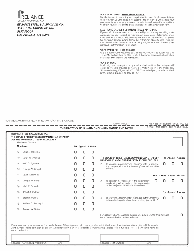 Proxy Card_reliance steel & aluminum co_p89262_17_page_1.gif